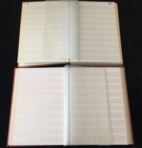 STOCKBOOKS x 7 Black & White Pages.9.8kg (K124)  