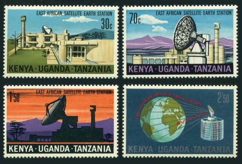 Kenya-Uganda-Tanzania 213-216,MNH.Michel 201-204. Satellite Earth Station,1970.
