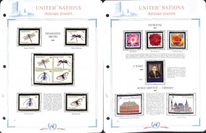 United Nations Stamp Collection in White Ace Album, Mint NH, 2009-2011