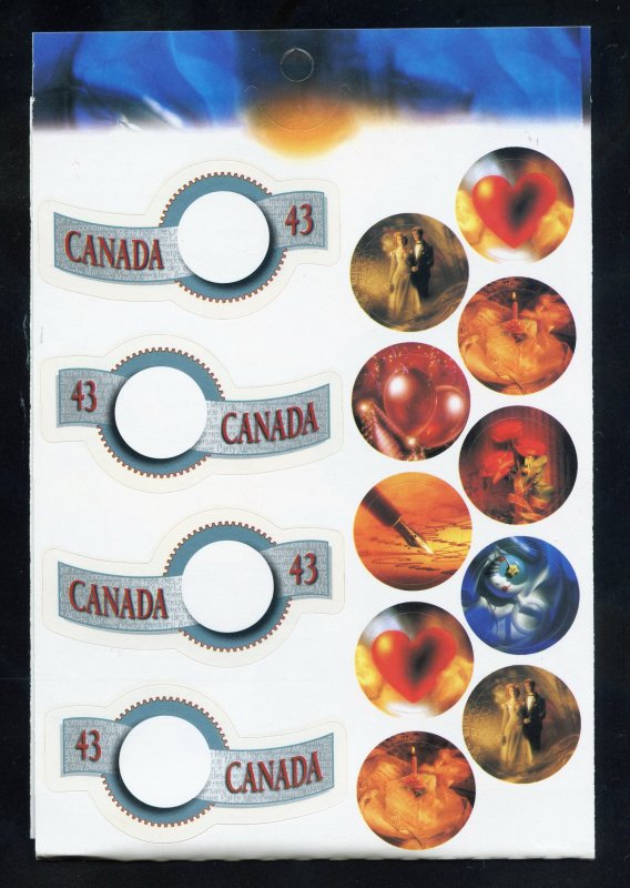 Canada 1508a MNH, Greetings Complete Booklet from 1994.