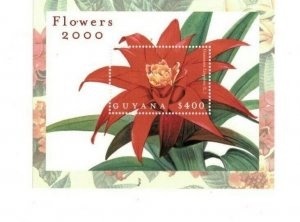 Guyana - 2000 - Flowers - Souvenir Sheet - MNH