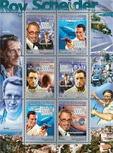 Guinea - Roy Scheider -  Sheet of 6 Stamps - 7B-765