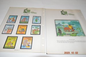 The Disney World of Postage Stamps Album mnh stamps and souvenir sheets