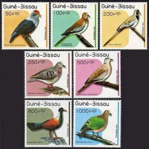 Guinea Bissau 811-817,MNH.Michel 1018-1024. Birds 1989