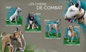 CENTRAFRICAINE 2014 SHEET FIGHT DOGS