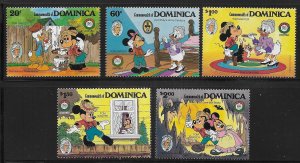 Dominica 919-924 Disney Mark Twain MNH c.v. $16.25