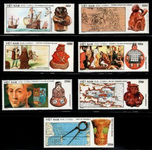 North Vietnam. Scott 2118-2124 MNH** Colombus Discoveries  set