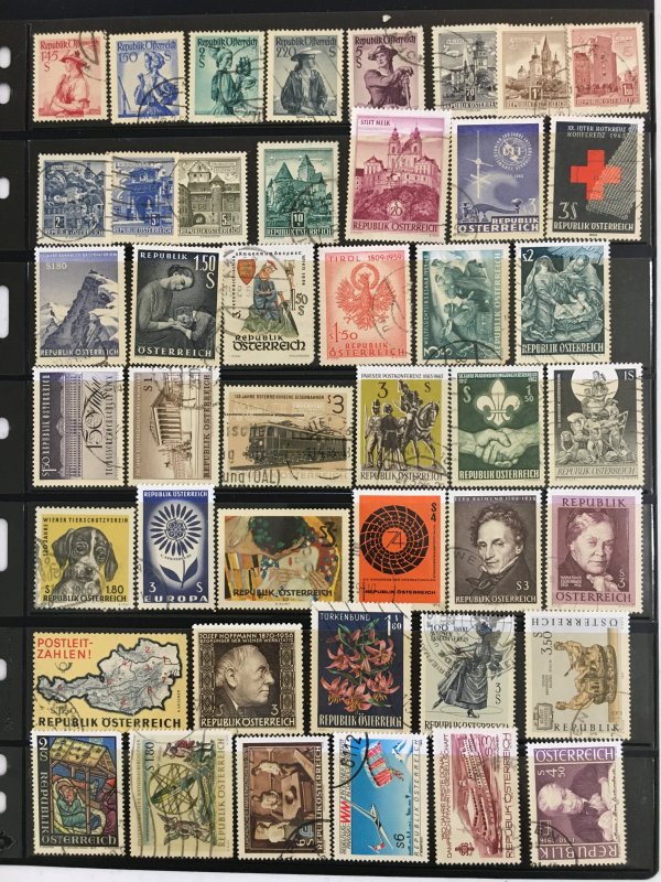 Austria collection 330 all different mint/used stamps SCV $100