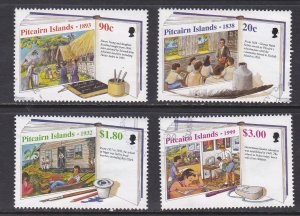 Pitcairn Isl # 496-499, Government Education Program 50th Anniv., Used, 1/2 Cat.