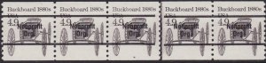 2124a Buckboard PNC Plate #4 MNH
