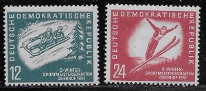 Germany GDR Scott #'s 76 - 77 MNH