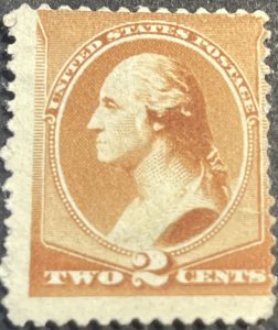 U.S.# 210-MINT/ NO GUM--SINGLE--ORANGE BROWN--1883