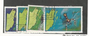 Belize, Postage Stamp, #645-648, 650 Used, 1982 Maps, Animals