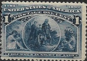 1893 United States   Columbus Sights Land  SC#230 Mint