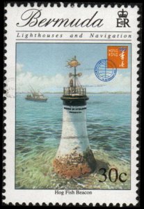 Bermuda 737 - Used - 30c Hog Fish Beacon / Hong Kong '97 (1997) (cv $1.3...