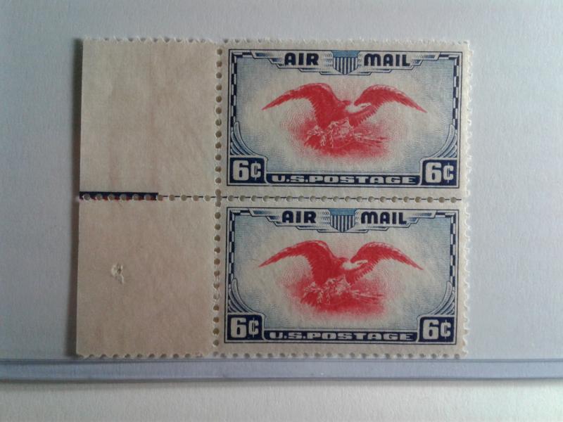 SCOTT # C 23 AIRMAIL PAIR MINT NEVER HINGED GEMS