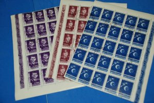 1962 Romania Space Vostok Nikolaev Popovich 25 x full Sets of 3 SC C123-C125 q35