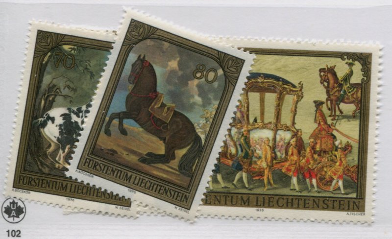 LIECHTENSTEIN   660-62   MNH