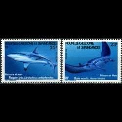 NEW CALEDONIA 1981 - Scott# 460-1 Marine Life Set of 2 NH