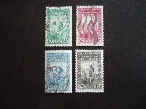 Stamps - Algeria - Scott# 109-112 - Used Set of 4 Stamps