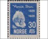 Norway NK 162 Henrik Ibsen 30 Øre Ultramarine