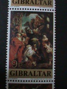 GIBRALTAR 1977 SC#359//62 NUDE ARTS PAINTING PAUL RUBENS 400TH ANNIV-MNH VF