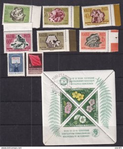 Hungary 1958  Accumulation Complete sets MNH+Sheet Used/CTO 16040