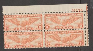 U.S. Scott #C19 Airmail Stamp - Mint Plate Block