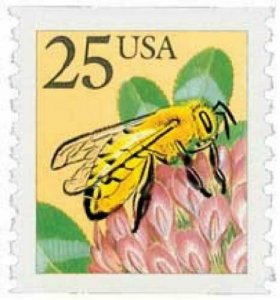 Scott#: 2281 - Honeybee 25c 1988 Single Stamp MMNH OG