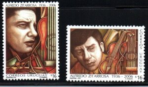 2006 Uruguay Alfredo Zitarrosa (1936-89) Singer Culture Tango #2153-2154 **  MNH