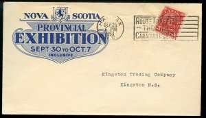 ?Nova Scotia Provincial Exhibition 1933 Halifax Arch coil advert cover Canada