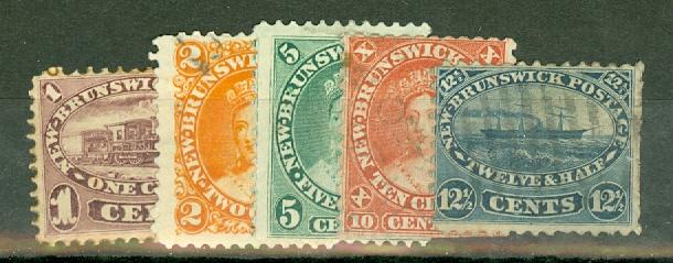 Canada New Brunswick 6 mint, 7-10 used small faults CV $203.50