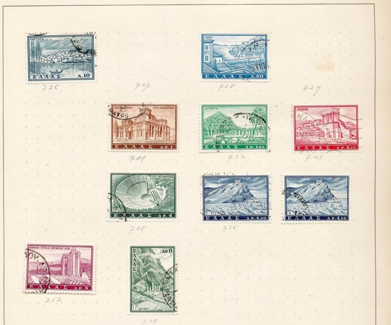 GREECE 1940s/50s Used Collection(Appx 100+Items) Ta 703