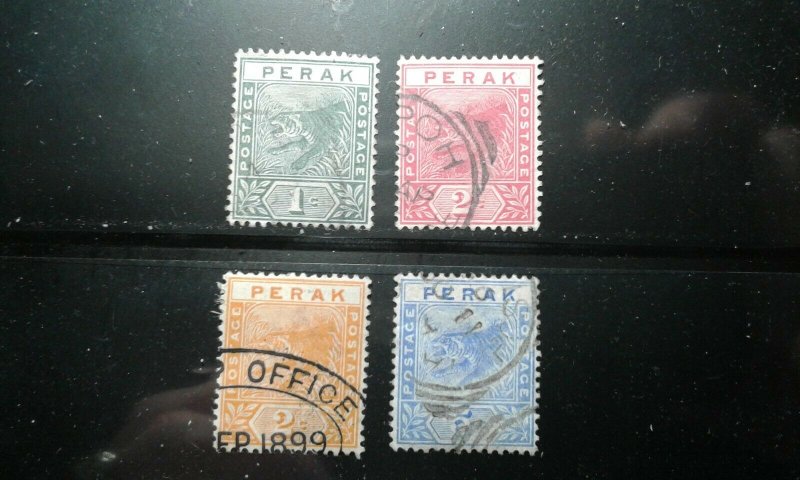 Malaya-Perak #42-45 used e206 10195