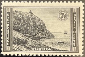 Scott #746 1934 7¢ National Parks Acadia MNH OG