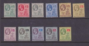 Montserrat 1916-22 KGV Sc 43-53 set MH