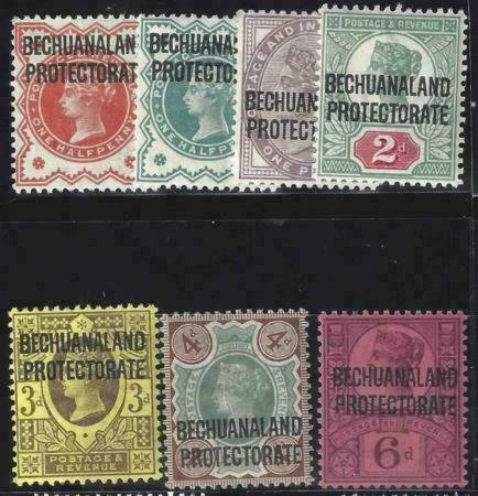 Bechuanaland Protectorate 1897 SC 69-74 MLH Set