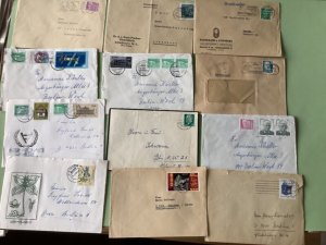 German Democratic Republic 12  postal stamps covers Ref A1666