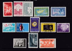 Turkey a mainly MNH lot from 1950-60's