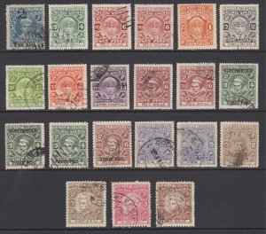 India, Feudatory States, Cochin SG 46/112 used. 1939-46- issues,  21 diff, sound