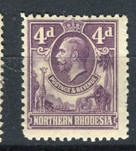 NORTHERN RHODESIA; 1930s early GV pictorial Mint hinged Shade of 4d. value