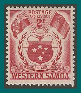 Samoa 1952 Seal, 2d MNG #205,SG221