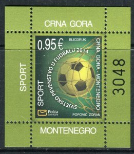 206 MONTENEGRO 2014 - Football Worl Cup - FIFA - Brasil - MNH Souvenir Sheet