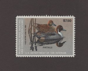 RW50 Federal Duck Stamp. Single. MNH. OG. Nice Center.   #02 RW50b