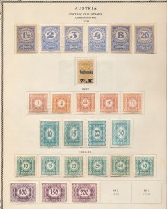 Austria 1920s M&U Collection on Old Pages (Apx 170 Items) ZK1143