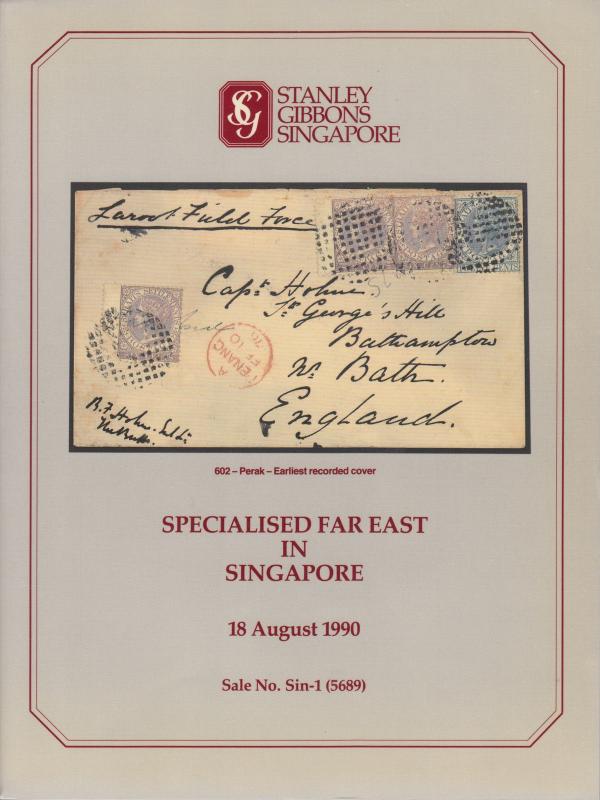 Specialized Far East, Stanley Gibbons Singapore, Sale 1, August 1990