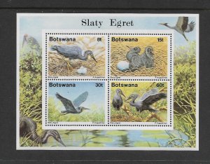BIRDS - BOTSWANA #459a  SLATY EGRET  MNH
