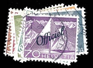 SWITZERLAND O37-47 used  CV $78.50 (ID # 87898)
