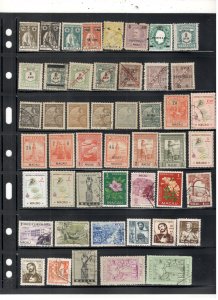 MACAO COLLECTION ON STOCK SHEET MINT/USED