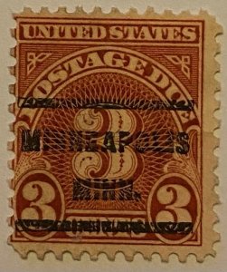 United States 1917-1931 Precancel Postage Due 121 Mint Stamps Lot